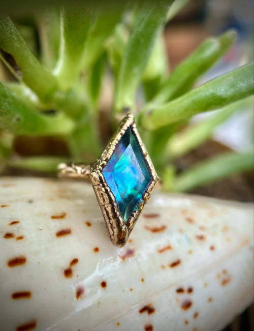 Deep See Abalone Ring