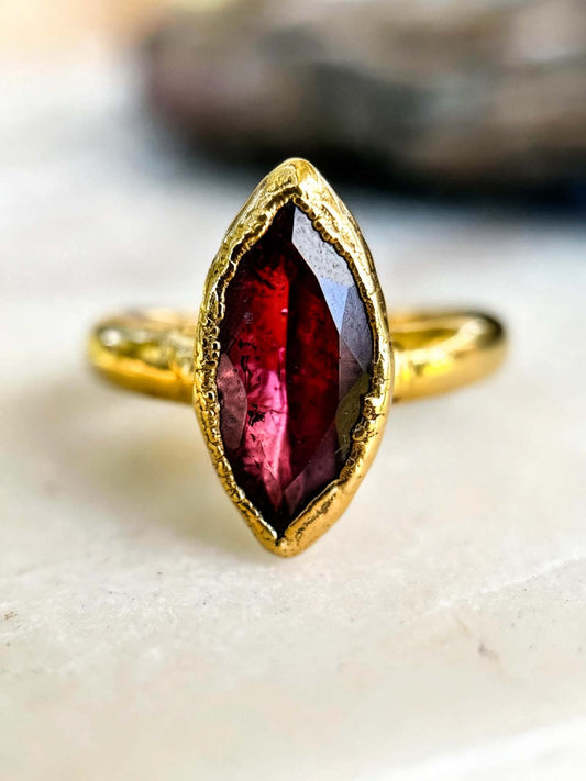 Amethyst Marquies Ring