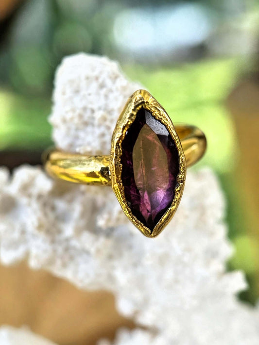 Amethyst Marquies Ring