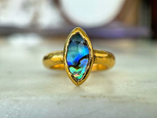 Deep Sea Marquise Ring