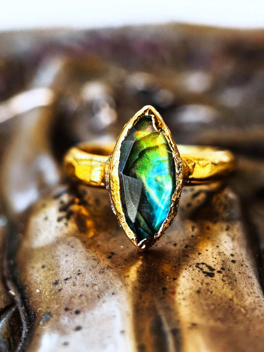 Deep Sea Marquise Ring