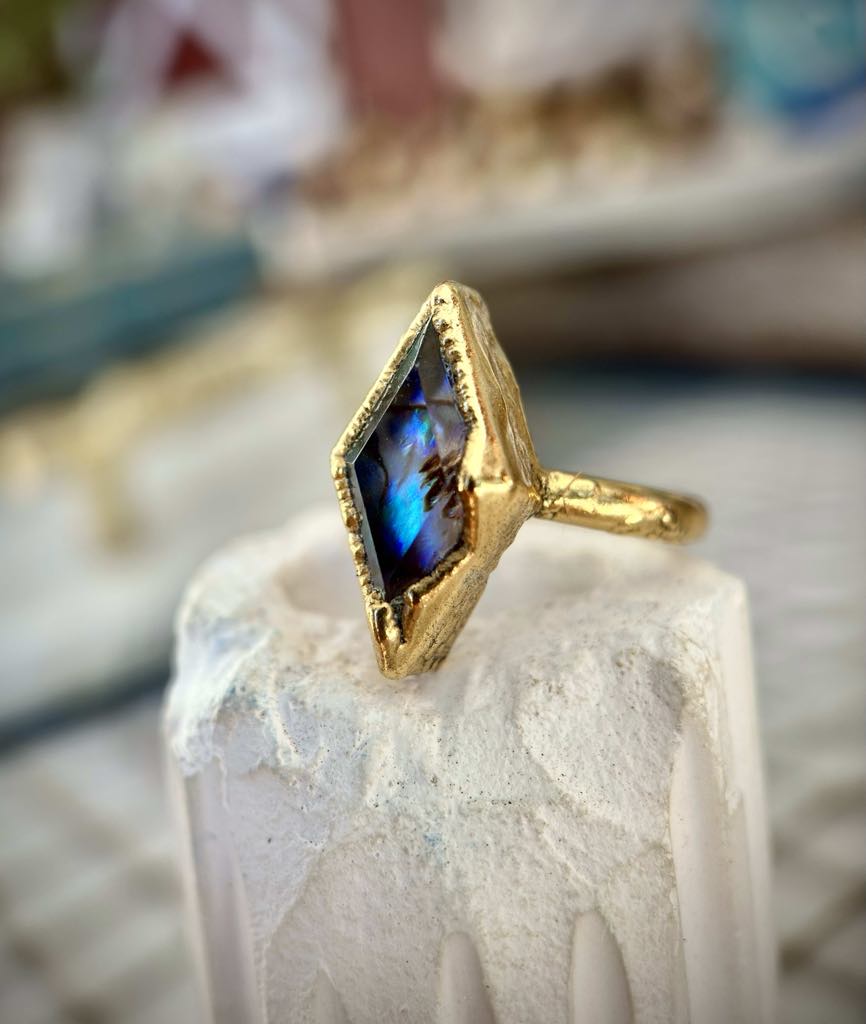 Deep See Abalone Ring